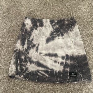 Urban Outfitters BDG Corduroy Mini Skirt Black and White Acid Wash Size XS